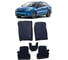 Ковры в салон автомобиля Eva Smart ford focus iii вариант макси 3d 2011 - 2019 эва сота чёрные c черной окантовкой 2684-B5B5-S 1