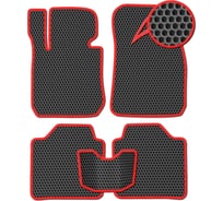 Ковры в салон автомобиля Eva Smart ford kuga i 2008 - 2012 эва сота чёрные c красной окантовкой 2405-B5A7-S