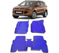 Ковры в салон автомобиля Eva Smart ford kuga ii вариант макси 3d 2013 - 2019 эва сота бежевые c бежевой окантовкой 2258-A1A1-S