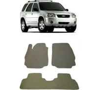 Ковры в салон автомобиля Eva Smart для ford maverick (escape) 2000 - 2007, эва сота, бежевые c красной окантовкой 1203-A1A7-S