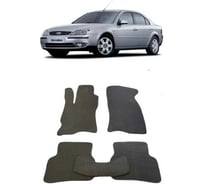 Ковры в салон автомобиля Eva Smart для ford mondeo iii 2000 - 2007, эва сота, коричневые c серой окантовкой 1205-A6B1-S