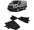 Ковры в салон автомобиля Eva Smart для ford transit 2014 -, эва сота, серые c синей окантовкой 2373-B1B2-S 1