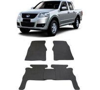 Ковры в салон автомобиля Eva Smart для great wall wingle 5 2011-2016, эва сота, коричневые c черной окантовкой 1234-A6B5-S