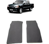 Ковры в салон автомобиля Eva Smart для great wall sailor 2003-2010, эва сота, коричневые c черной окантовкой 2817-A6B5-S