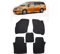 Ковры в салон автомобиля Eva Smart для honda airwave правый руль 2005-2010, эва сота, коричневые c черной окантовкой 1243-A6B5-S