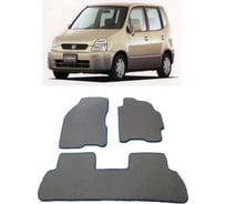 Ковры в салон автомобиля Eva Smart для honda capa правый руль 1998-2002, эва сота, коричневые c бежевой окантовкой 2558-A6A1-S