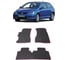 Ковры в салон автомобиля Eva Smart для honda civic vii 3дв хэтчбек 2000-2005, эва сота, черные c красной окантовкой 1992-B5A7-S 1