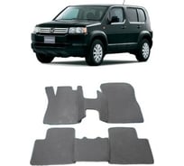 Ковры в салон автомобиля Eva Smart для honda crossroad правый руль 2007-2010, эва сота, серые c коричневой окантовкой 2554-B1A6-S