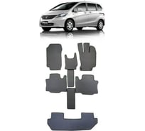 Ковры в салон автомобиля Eva Smart для honda freed правый руль 6мест 2010-2016, эва сота, серые c черной окантовкой 3483-B1B5-S