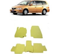 Ковры в салон автомобиля Eva Smart для honda odyssey ii правый руль 5мест 1999-2003, эва сота, черные c серой окантовкой 2041-B5B1-S