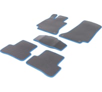 Ковры Eva Smart в салон автомобиля honda odyssey iii 7мест 2003 - 2008 эва сота чёрные c бежевой окантовкой 3224-B5A1-S