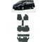 Ковры Eva Smart в салон автомобиля honda stepwgn iii spada минивэн правый руль 2005 - 2009 эва сота серые c коричневой окантовкой 3323-B1A6-S 1