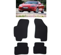 Ковры Eva Smart в салон автомобиля hyundai coupe ii рестайлинг 2006 - 2009 эва сота серые c черной окантовкой 2926-B1B5-S