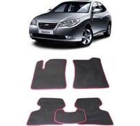 Ковры Eva Smart в салон автомобиля hyundai elantra iv 2006 - 2010 эва сота серые c серой окантовкой 1276-B1B1-S