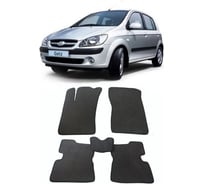 Ковры Eva Smart в салон автомобиля hyundai getz 2002 - 2011 эва сота бежевые c коричневой окантовкой 1279-A1A6-S