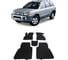 Ковры Eva Smart в салон автомобиля hyundai santa fe i classic 2000 - 2012 эва сота чёрные c коричневой окантовкой 1285-B5A6-S 1