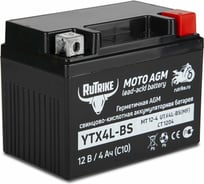 Стартерный аккумулятор для мототехники YTX4L-BS 12 В/4 Ач (UTX4L-BS, CT 1204, MT 12-4) Rutrike 024013