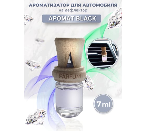 Ароматизатор в машину на дефлектор Avto Vins Black 5224259