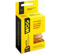 Автомобильный ароматизатор с креплением на зеркало WOG парфюмерная серия Allure Homme Sport 8 мл WGC1001