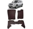 Ковры Eva Smart в салон автомобиля infiniti qx56 i 5мест рестайлинг 2007 - 2010 эва сота коричневые c красной окантовкой 2383-A6A7-S 1