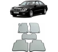 Ковры Eva Smart в салон автомобиля mercedes-benz е-класс iii (w211) 4 matic 2002 - 2009 эва сота бежевые c красной окантовкой 1493-A1A7-S