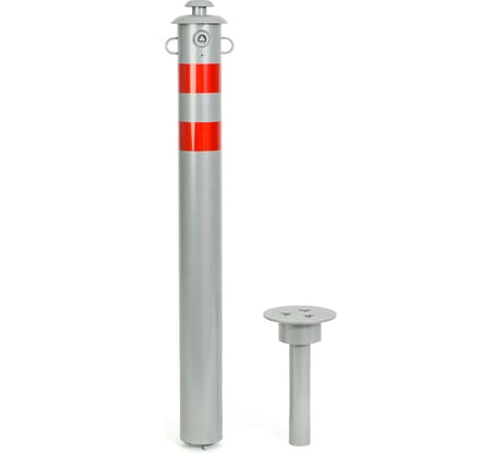 Столбик парковочный ТЕХНОЛОГИЯ ГОРОД съемный с креплением для цепи 750x76мм 00000003962