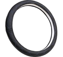 Оплетка A2DM экокожа, М размер, спонж, черный, синий ромб 107031