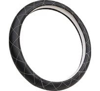 Оплетка A2DM экокожа, М размер, спонж, черный, белый ромб 107730