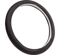 Оплетка A2DM экокожа, М размер, спонж, черный, красный ромб 107732