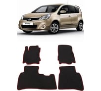 Ковры Eva Smart в салон автомобиля nissan note i 2005 - 2014 эва сота коричневые c серой окантовкой 1585-A6B1-S