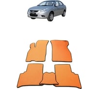 Ковры Eva Smart в салон автомобиля тагаз с-10 2011 - 2013 эва сота серые c черной окантовкой 2802-B1B5-S