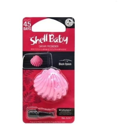 Полимерный ароматизатор Eikosha Kogado Shell Baby на кондиционер BlackOpium 3247 1764212