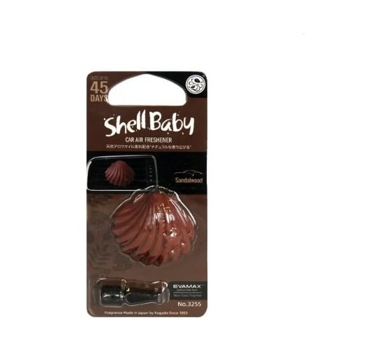 Полимерный ароматизатор Eikosha Kogado Shell Baby на кондиционер Sandalwood/Aloeswood 3255 1764220 1