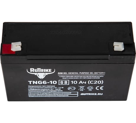 Аккумуляторная батарея Rutrike TNG6-10 6V10A/H C20 023984