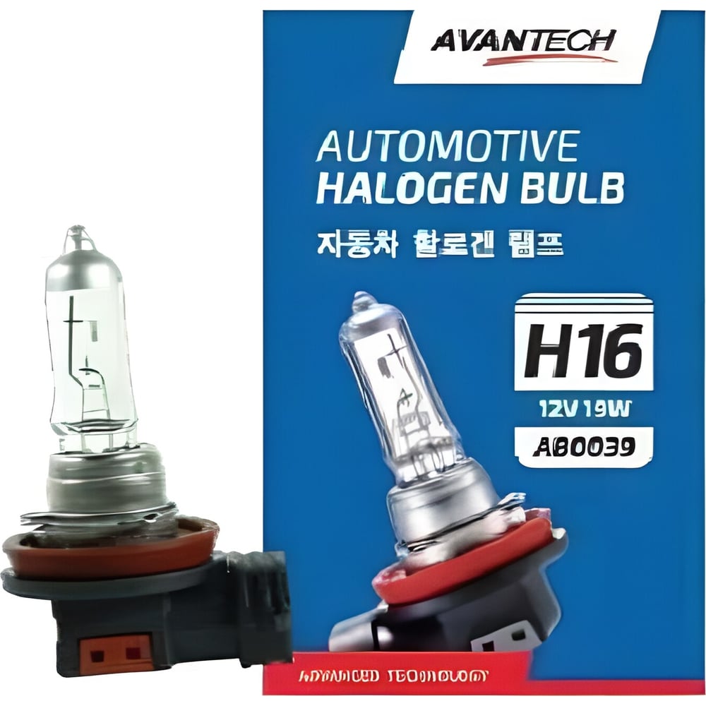 Лампа головного света Avantech H16 12V 19W арт. AB0039 131309 ...