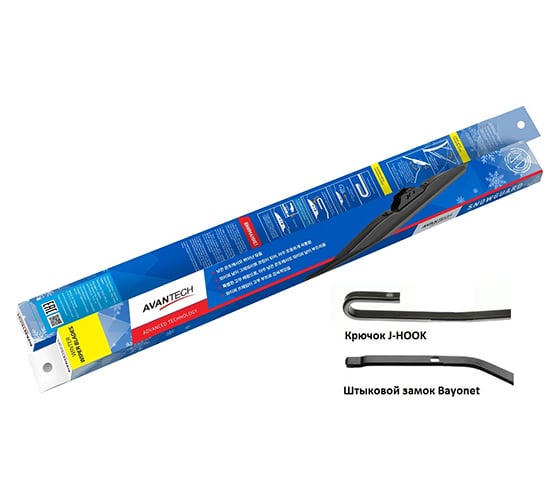 Щетка стеклоочистителя S-12 зимняя Snowguard 300 мм/12'' Avantech 116359