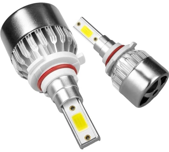 Светодиодные лампы LED для авто LEDZILLA C6 HB3 9005 18Вт 12В лампочки для автомобилей в фары 9005 комплект 2шт C6-9005 1