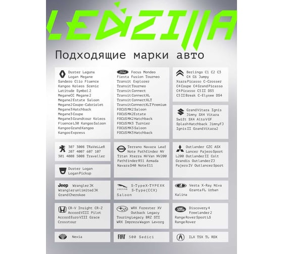 Противотуманныесветодиодные автомобильные  фары LEDZILLA универсальные с регулировкой, 2 режима белый желтый 30Вт ДХО для авто, лед ПТФ, 2шт 2190-YW