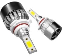 Светодиодные лампы LED для авто LEDZILLA C6 HB4 9006 18Вт 12В лампочки для автомобилей в фары комплект 2шт C6-9006