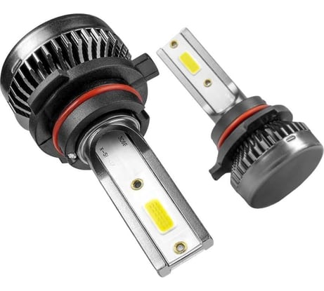 Светодиодные лампы LED для авто LEDZILLA X1 HB4 9006 18Вт 12В лампочки для автомобилей в фары птф лед, комплект 2шт X1-9006