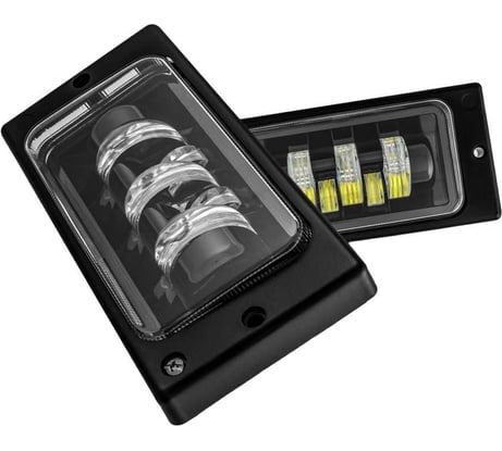 Противотуманные светодиодные автомобильные фары LEDZILLA ВАЗ КАМАз 2110-2115, 50Вт 9-32В противотуманки Лада дхо для авто ПТФ LED, 2 шт 2110-50W