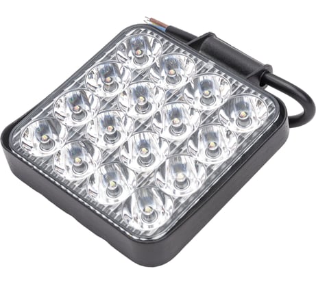 Противотуманная светодиодная автомобильная фара LEDZILLA 48Вт 12-24В красная-белая ФСО вспышки Туманки ПТФ, 1 шт G0001-MINI RED