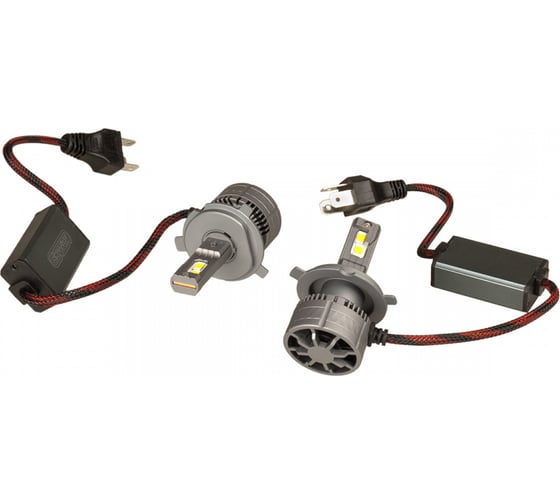 Автолампа-LED SKYWAY H4 40W 6500K 4000Lm 12/24V 2-конт ЭЛЕКТРОН (K40) рад+вент+контр компл.2 шт S08701032