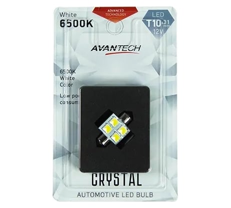 Светодиодная лампа Avantech 12V LED T10x31 6500K, 1 шт. арт. ALB0111 162324
