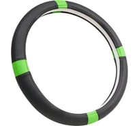 Оплетка A2DM комбинированная экокожа, XL, черная, с 4 вставками, лайм 107840