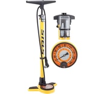 Напольный ручной насос STELS P32B-07 стальной с манометром желтый LU055218