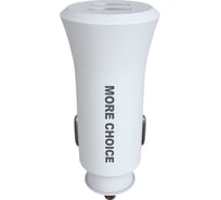 Автомобильное зарядное устройство More Choice 2USB 2.4A AC23 White