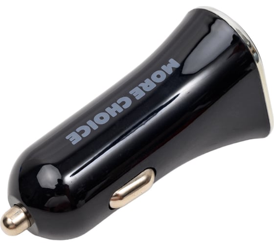 Автомобильное зарядное устройство More Choice 2USB 2.4A для Lightning 8-pin AC22i Black