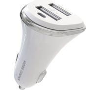 Автомобильное зарядное устройство More Choice 2USB 2.4A AC22 White