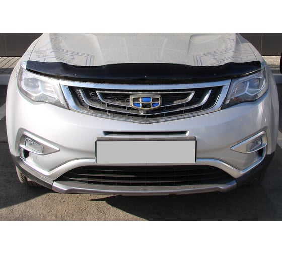 Дефлектор капота GEELY Atlas, 2017-, темный Sim NLD.SGEEAT1712